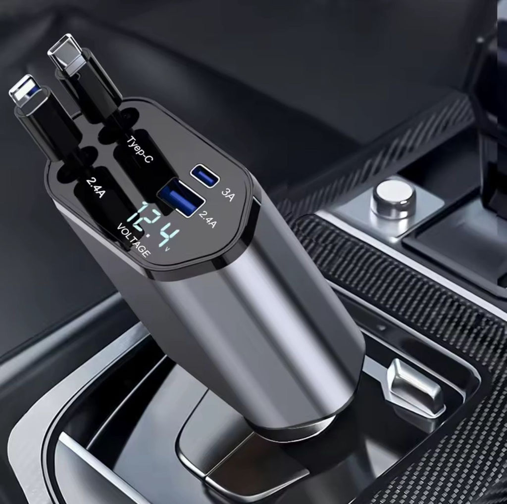 Cargador de auto 4en1