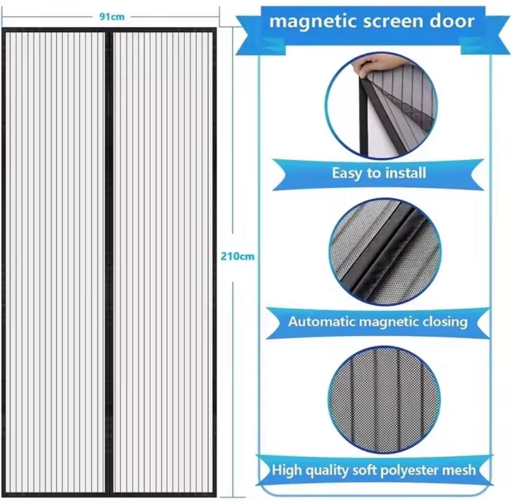 Cortina magnética para puerta