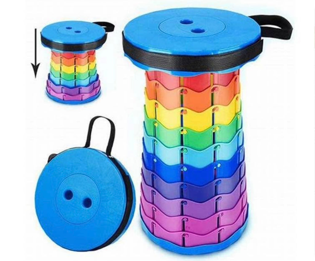 Banco plegable multicolor