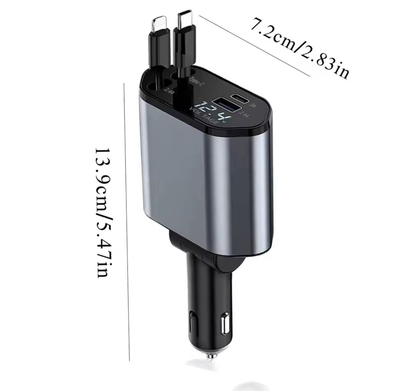 Cargador de auto 4en1